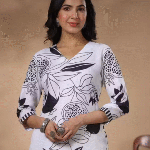 Women’s Straight Printed Kurta with Pant