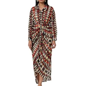 BIBA Women Georgette A Line Printed Dress