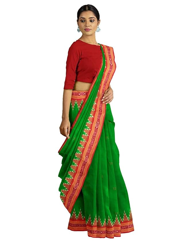 Women's Traditional Border Natural Pure Saree for Women - Image 4