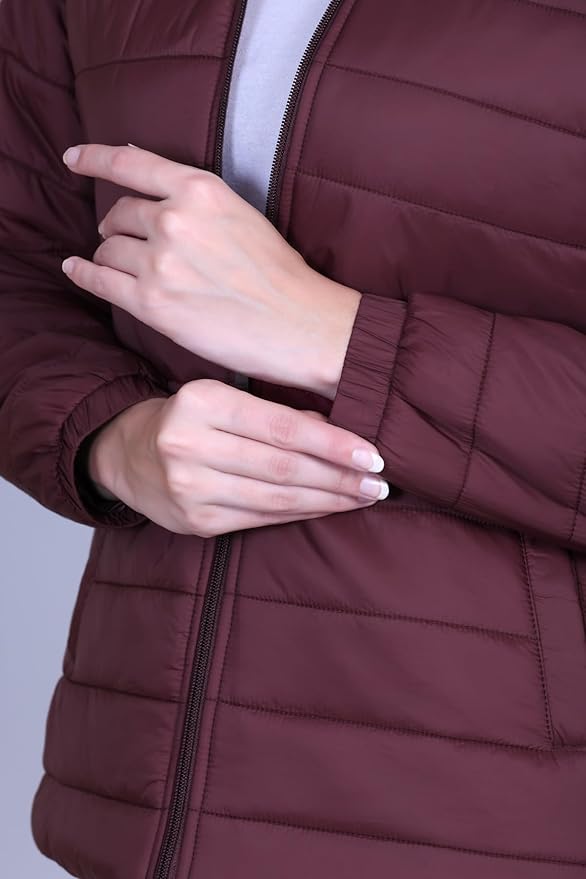 RARE TIMES Winter Jacket For Woman, Puffer Jacket, Quilted Jacket, Coat Winter Wear For Women,Air resistance Jacket, Zip Closure (Pack of 1) - Image 2