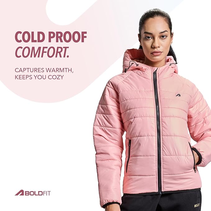 Boldfit jacket for woman puffer winter jacket for woman standard length jackets for women stylish latest hooded winter wear jackets for women cozy jerkins for ladies - Image 5