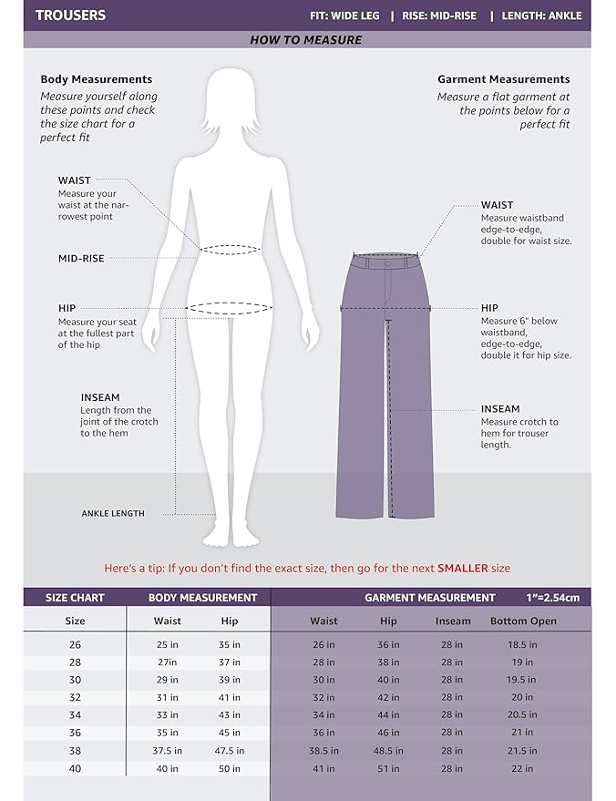 Wide Leg 4-Way Stretch Formal Trousers - Image 2